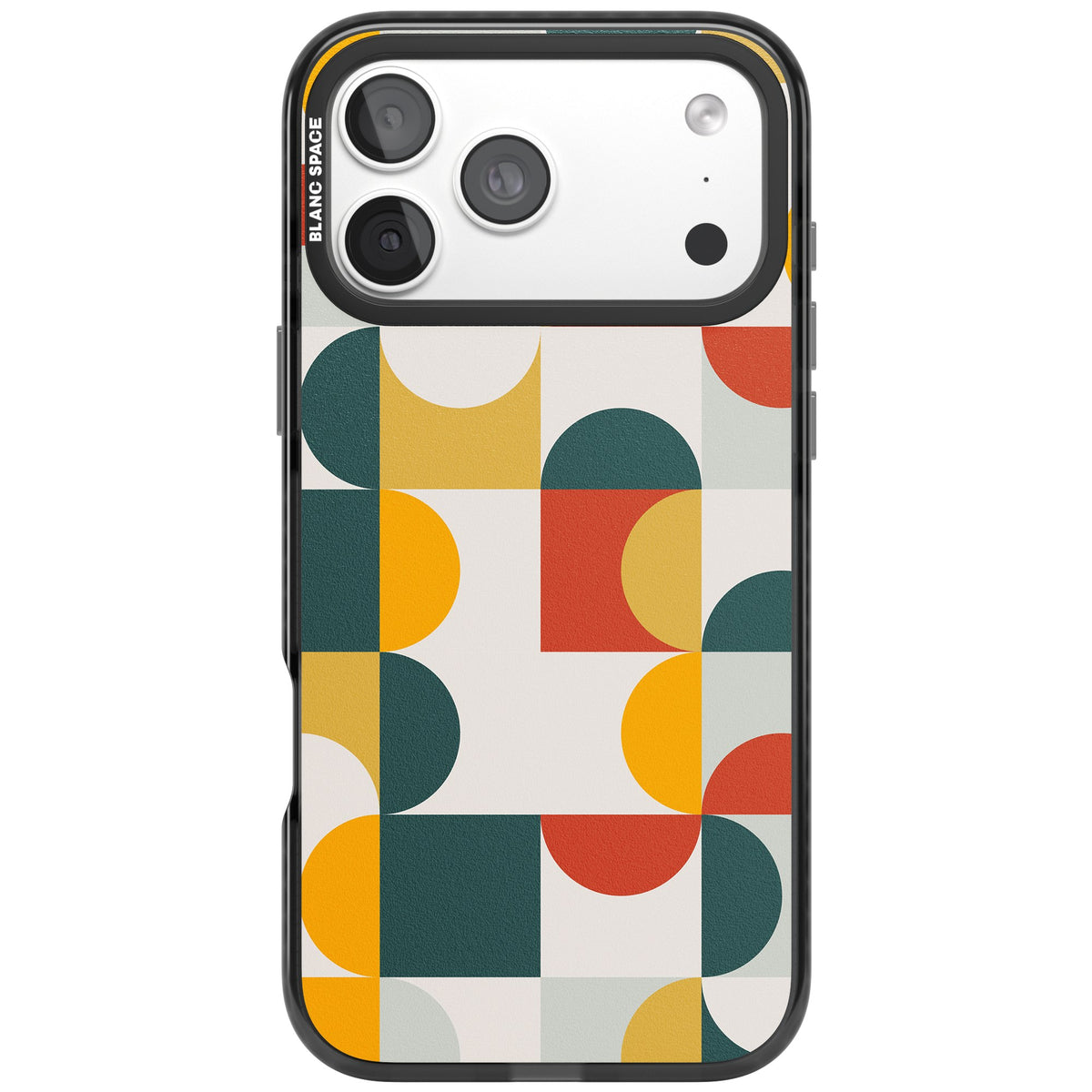 Retro Color Blocks iPhone 18 Pro Max Impact Pro Black Phone Case front