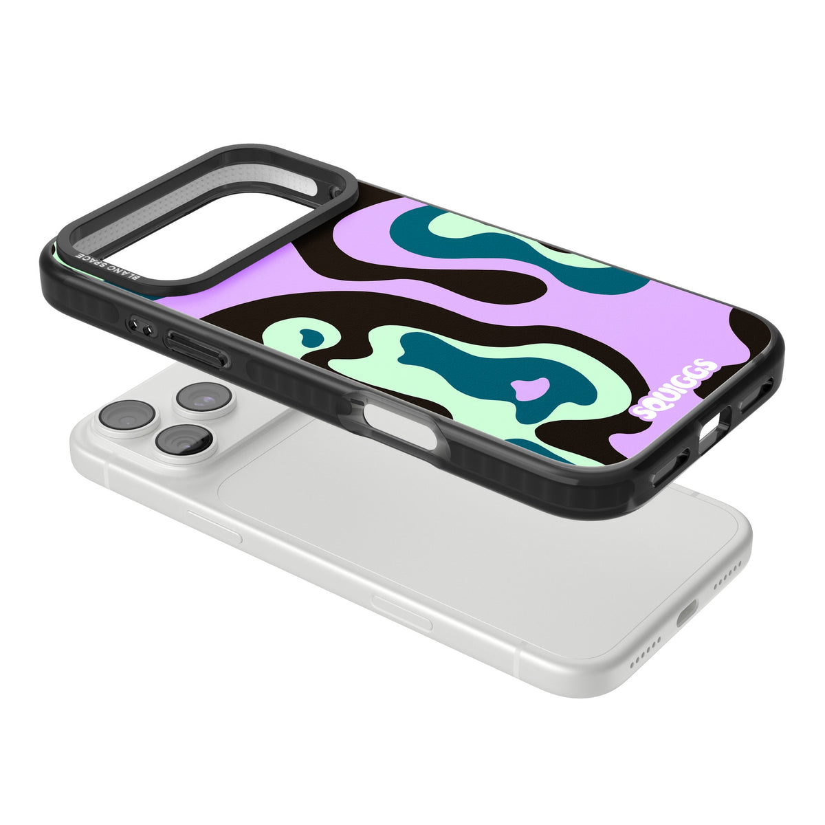 Purple River iPhone 18 Pro Max Impact Pro Black Phone Case angled