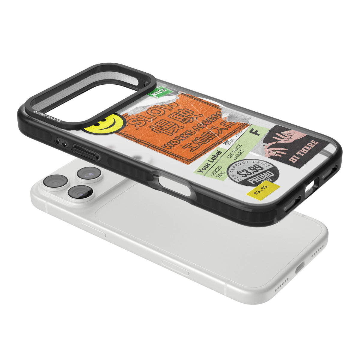 Slow Works iPhone 18 Pro Max Impact Pro Black Phone Case angled