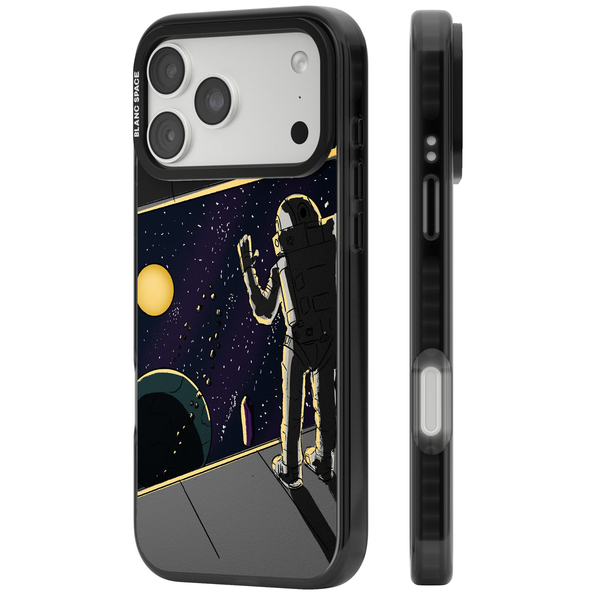 Home iPhone 18 Pro Max Impact Pro Black Phone Case side