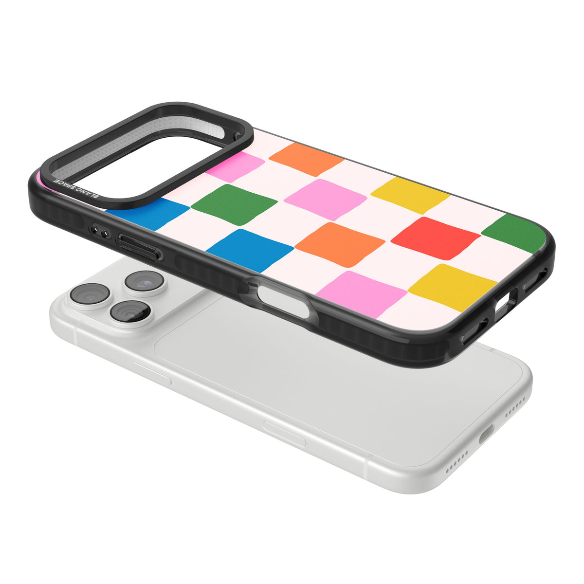 Colour Checked iPhone 18 Pro Max Impact Pro Black Phone Case angled