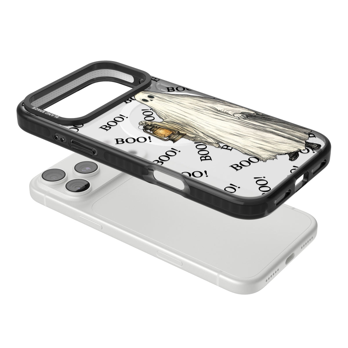 Light The Way iPhone 18 Pro Max Impact Pro Black Phone Case angled