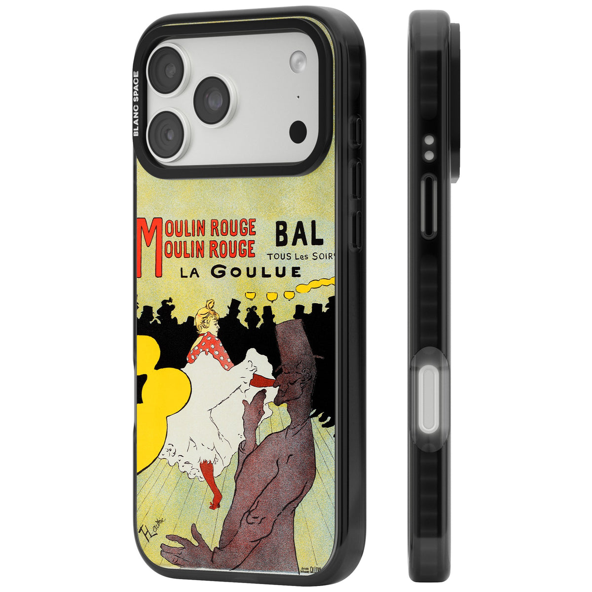 Moulin Rouge Poster iPhone 18 Pro Max Impact Pro Black Phone Case side