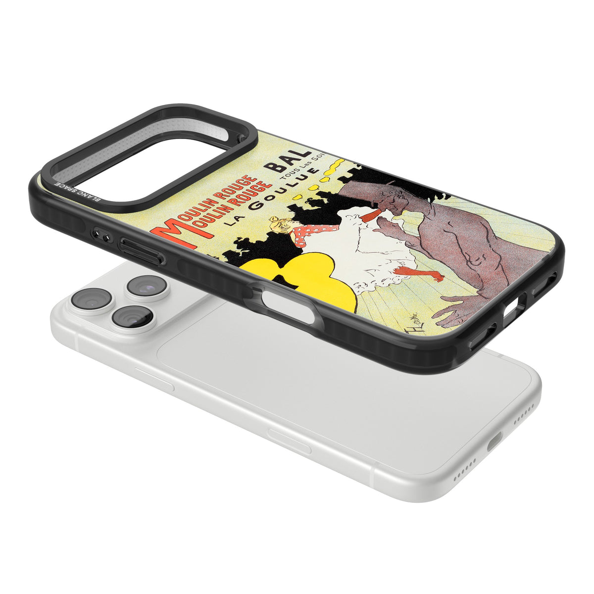 Moulin Rouge Poster iPhone 18 Pro Max Impact Pro Black Phone Case angled