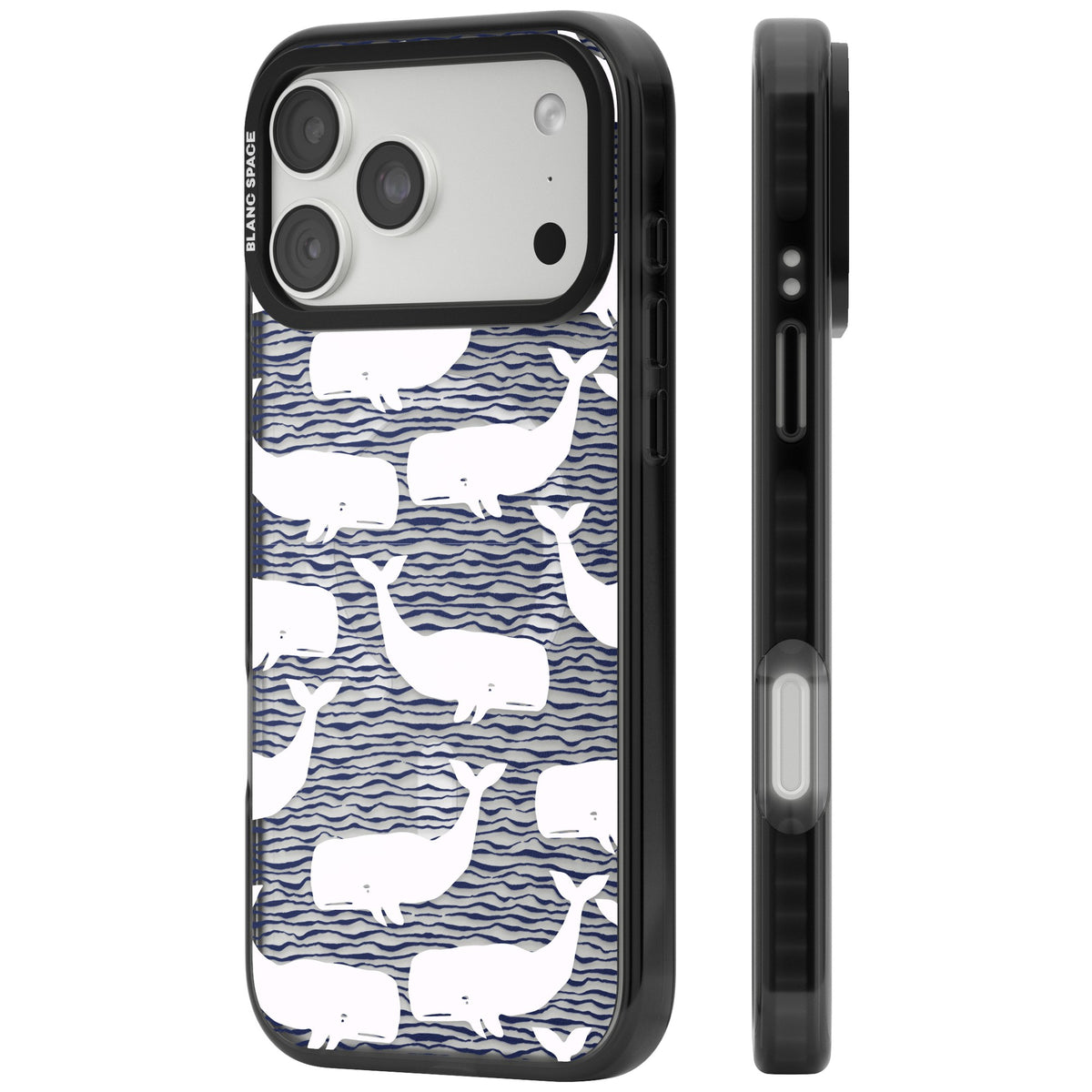 Whale Wave iPhone 18 Pro Max Impact Pro Black Phone Case side