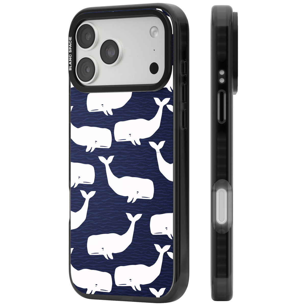 Whale Dreams iPhone 18 Pro Max Impact Pro Black Phone Case side