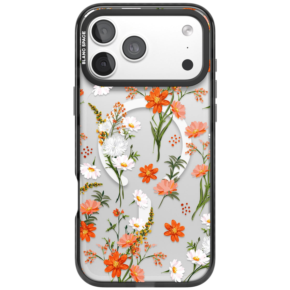 Sunset Wildflowers iPhone 18 Pro Max Impact Pro Black Phone Case front