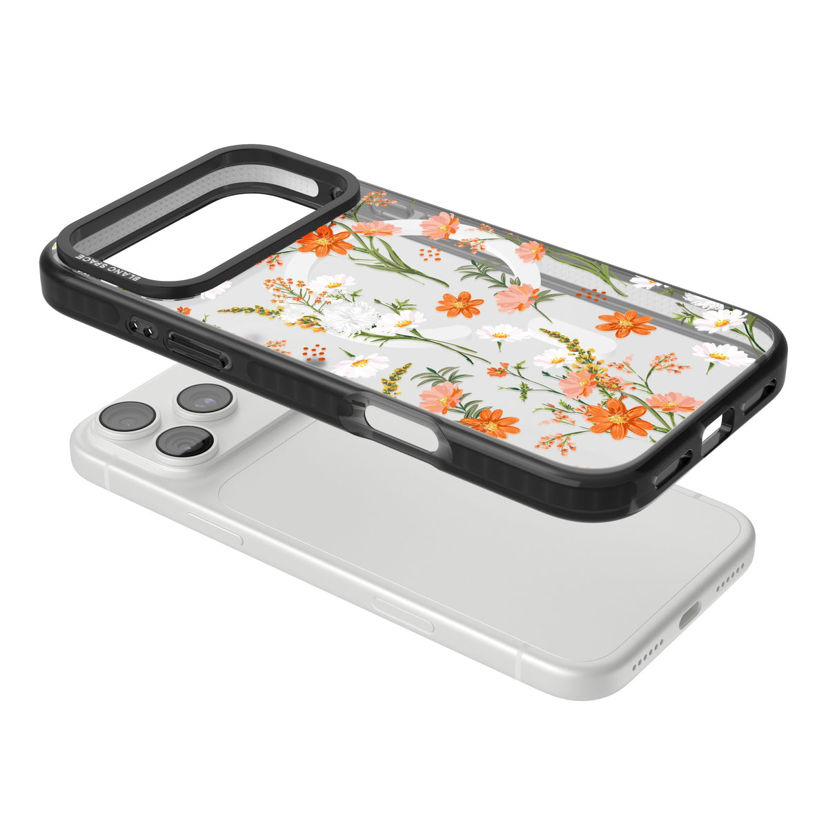 Sunset Wildflowers iPhone 18 Pro Max Impact Pro Black Phone Case angled
