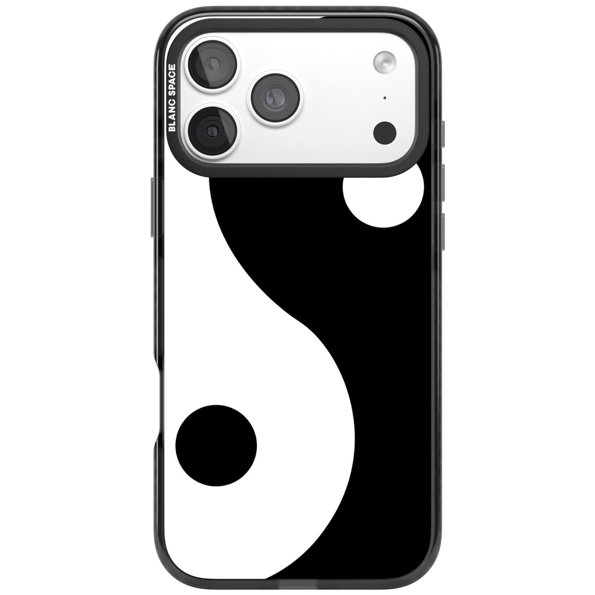 Large Yin Yang iPhone 18 Pro Max Impact Pro Black Phone Case front