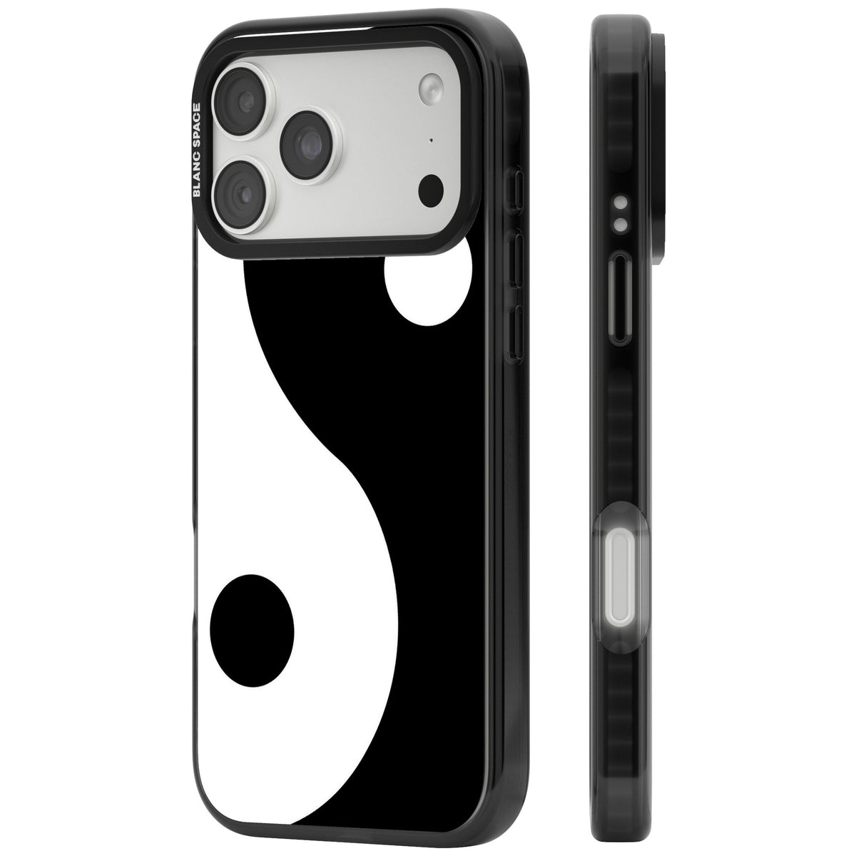 Large Yin Yang iPhone 18 Pro Max Impact Pro Black Phone Case side