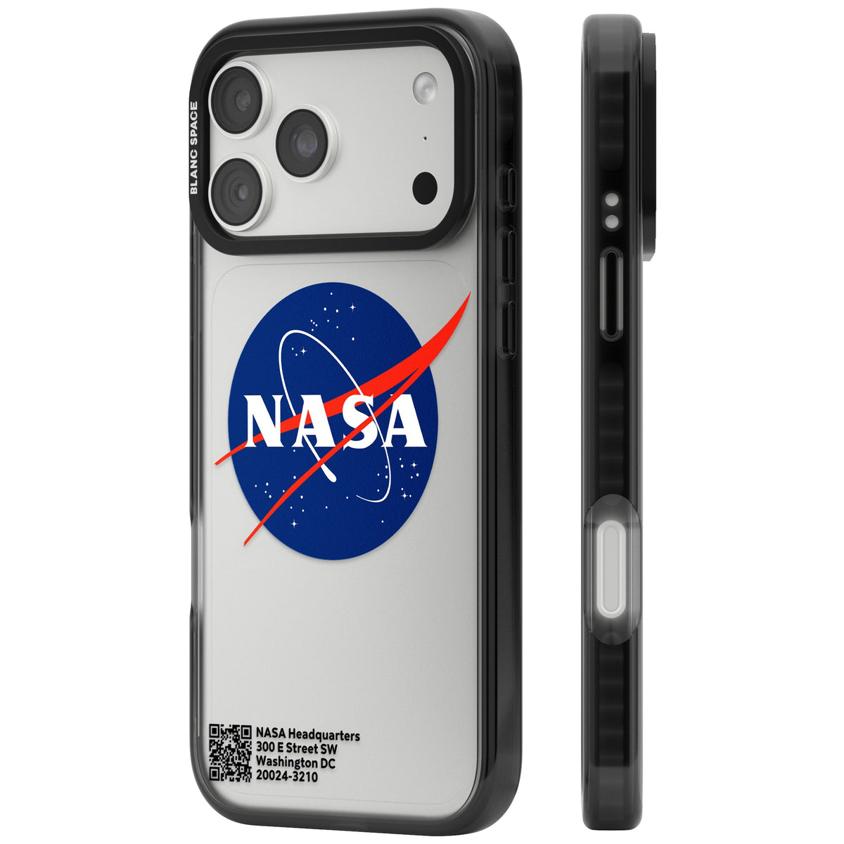 Nasa Meatball iPhone 18 Pro Max Impact Black Phone Case side