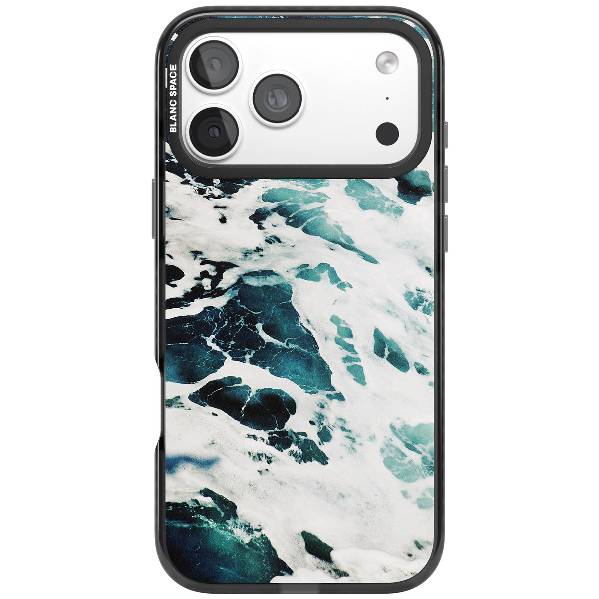 Ocean Surge iPhone 18 Pro Max Impact Black Phone Case front