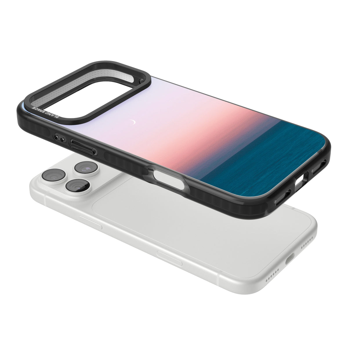 Twilight Horizon iPhone 18 Pro Max Impact Black Phone Case angled