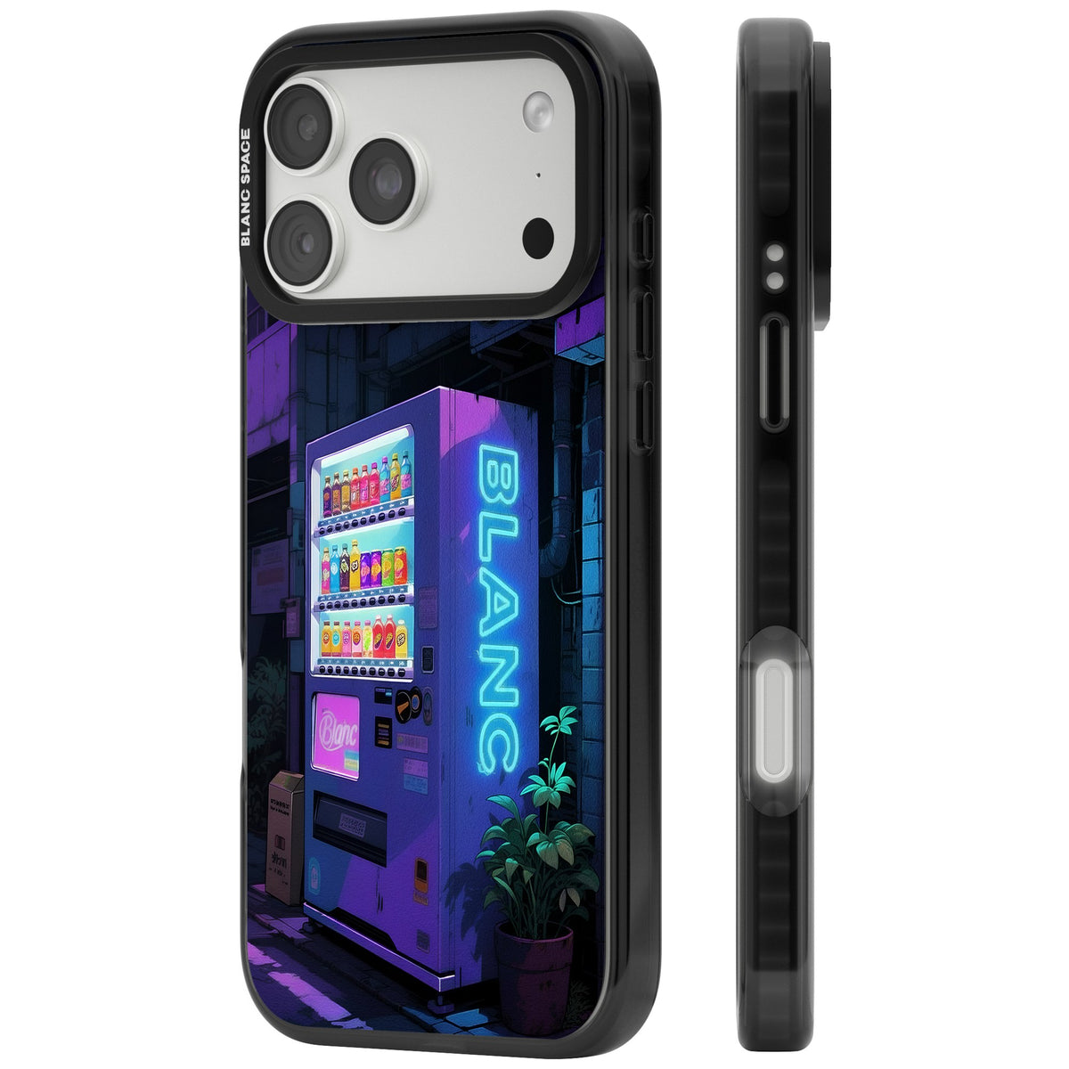 Shibuya Glow iPhone 18 Pro Max Impact Black Phone Case side