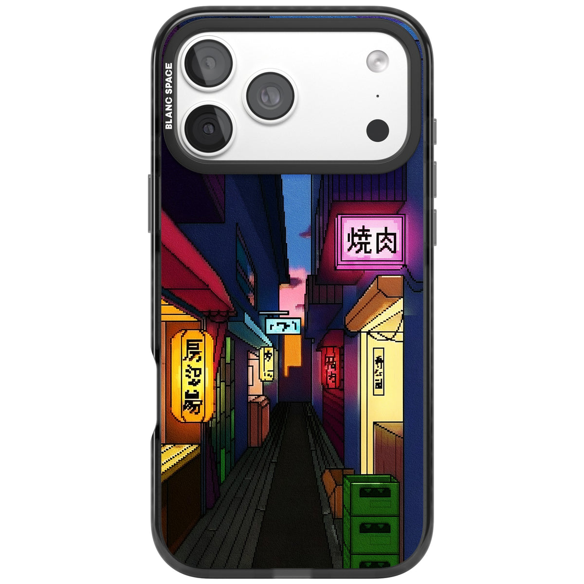 Nights In The Yokocho iPhone 18 Pro Max Impact Black Phone Case front