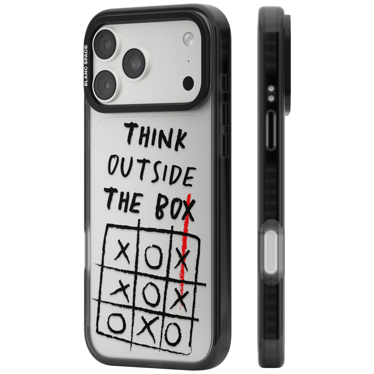 Think Outside The Box iPhone 18 Pro Max Impact Black Phone Case side