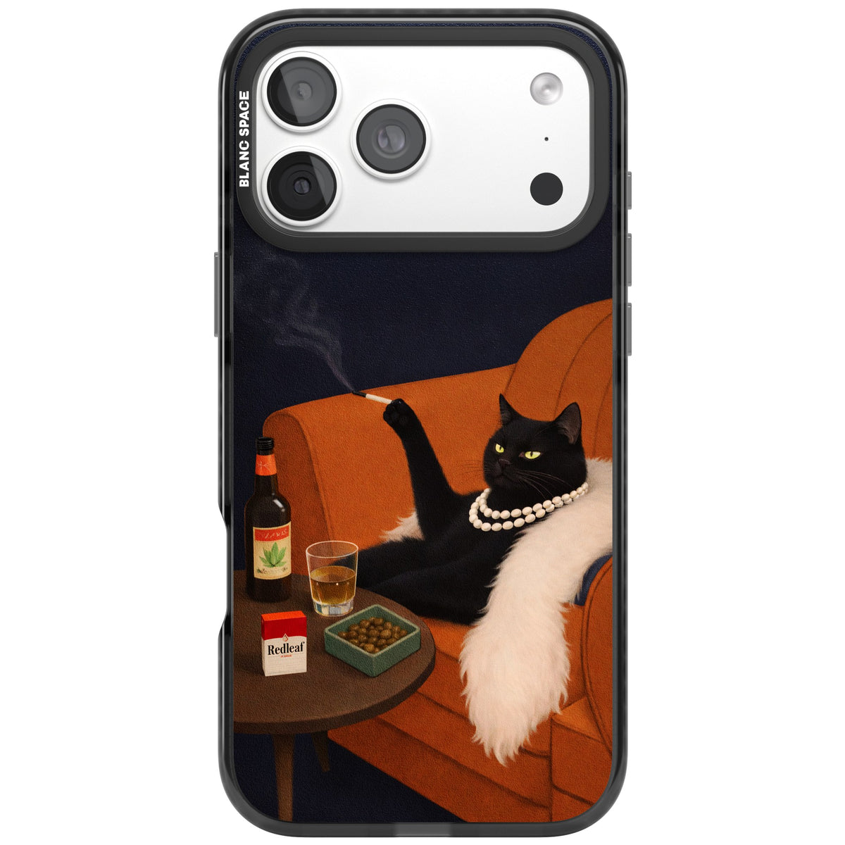 Spoiled Rotten Cat iPhone 18 Pro Max Impact Black Phone Case front