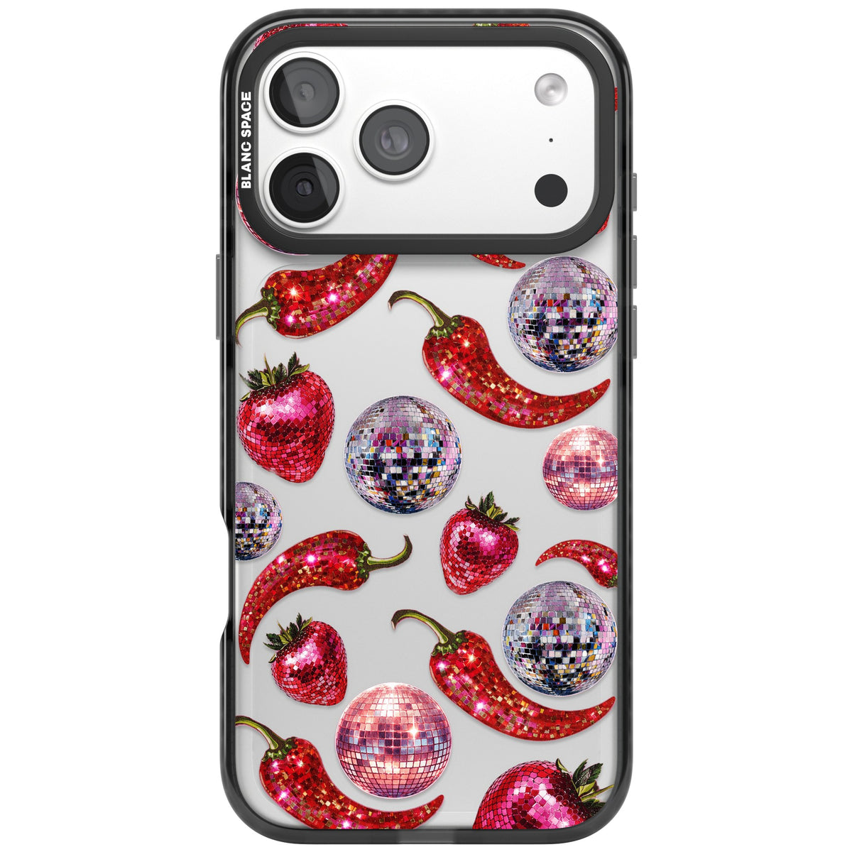 Spicy Disco iPhone 18 Pro Max Impact Black Phone Case front