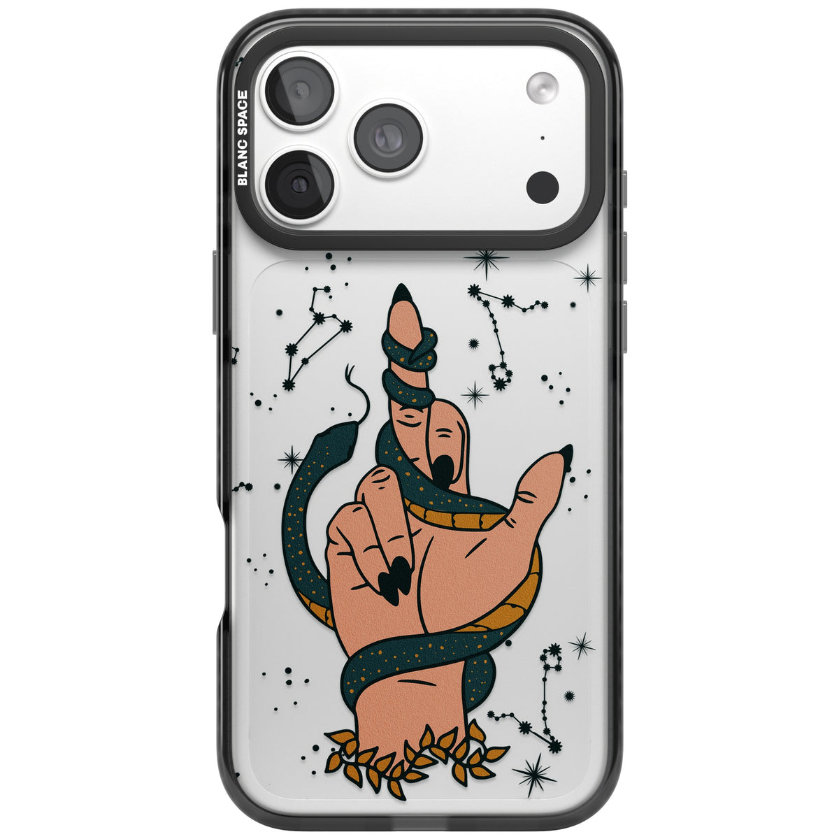Snakes, Stars And Cynicism iPhone 18 Pro Max Impact Black Phone Case front