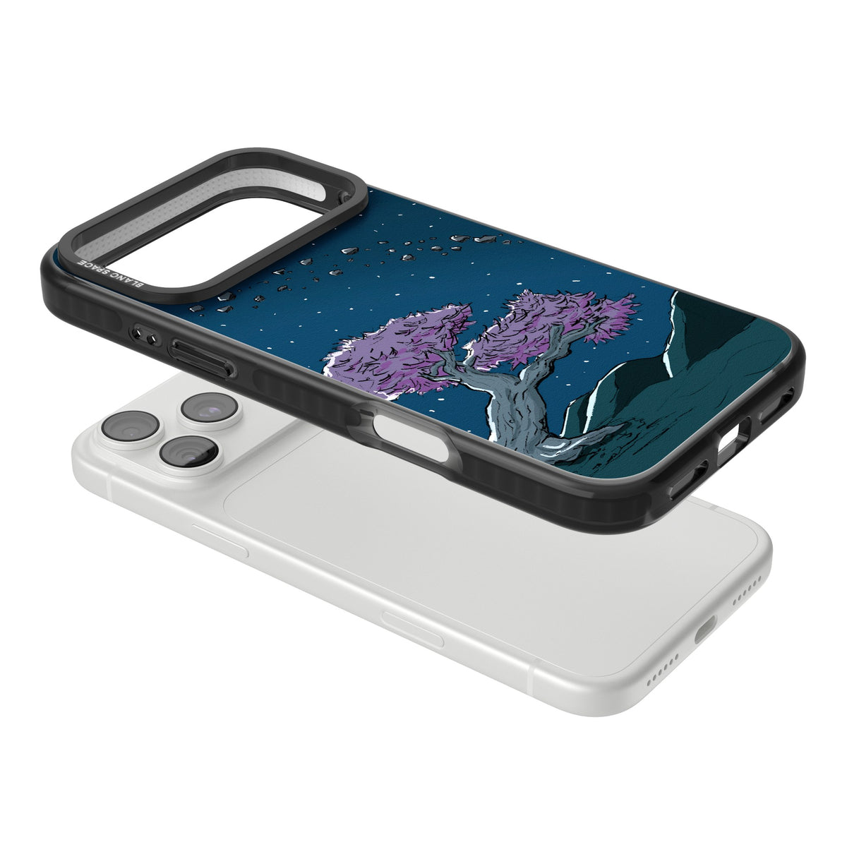 Orbit iPhone 18 Pro Max Impact Black Phone Case angled