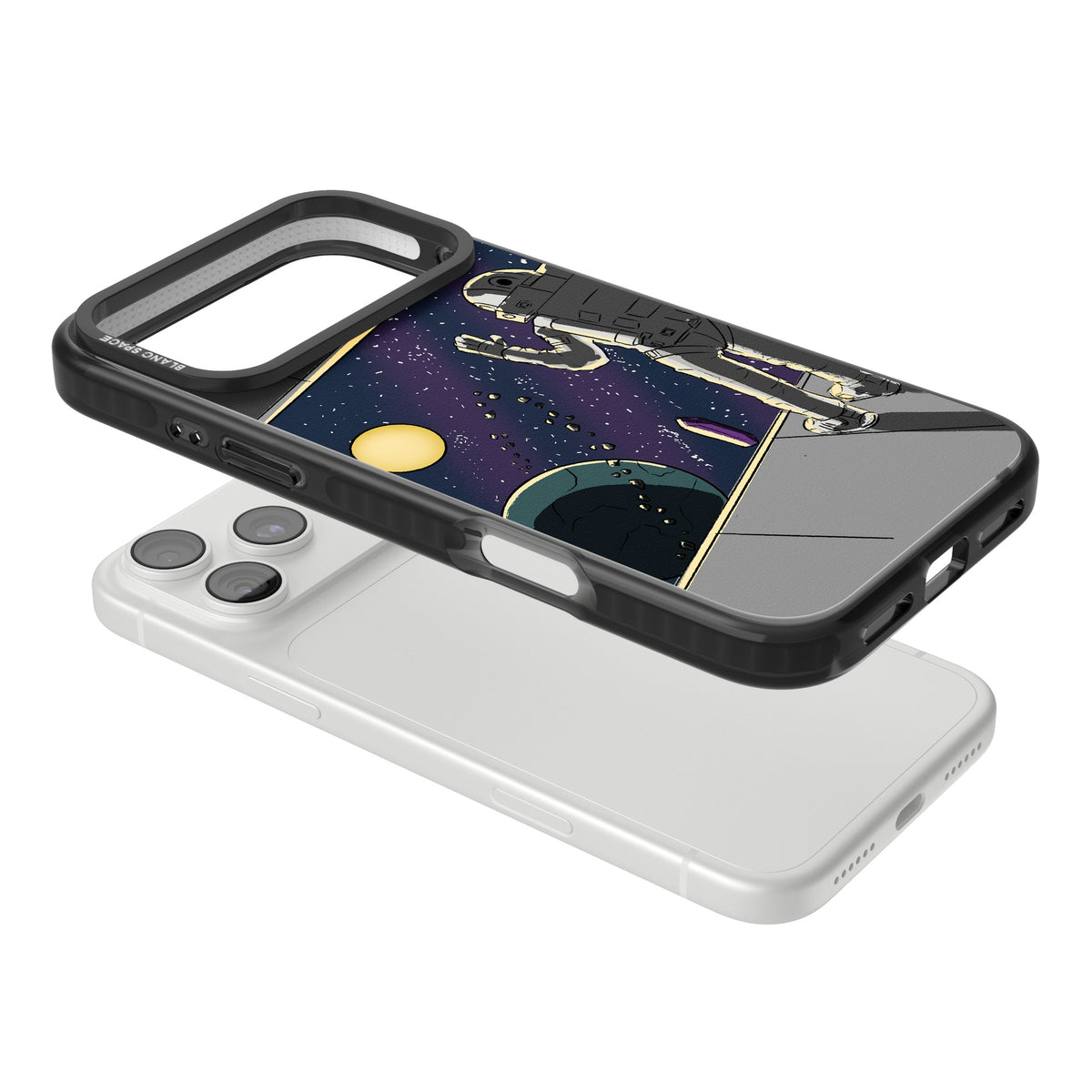 Home iPhone 18 Pro Max Impact Black Phone Case angled