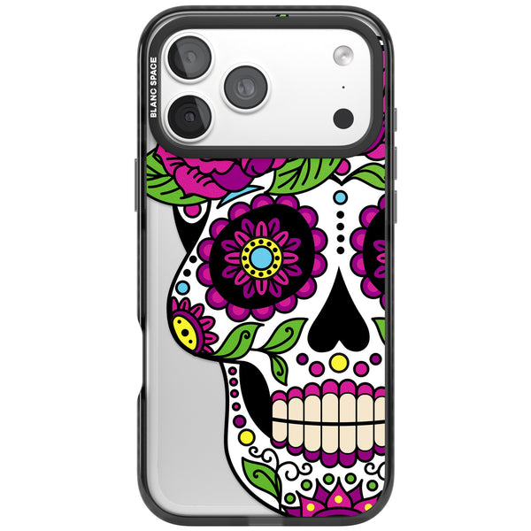 Purple Floral Sugar Skull