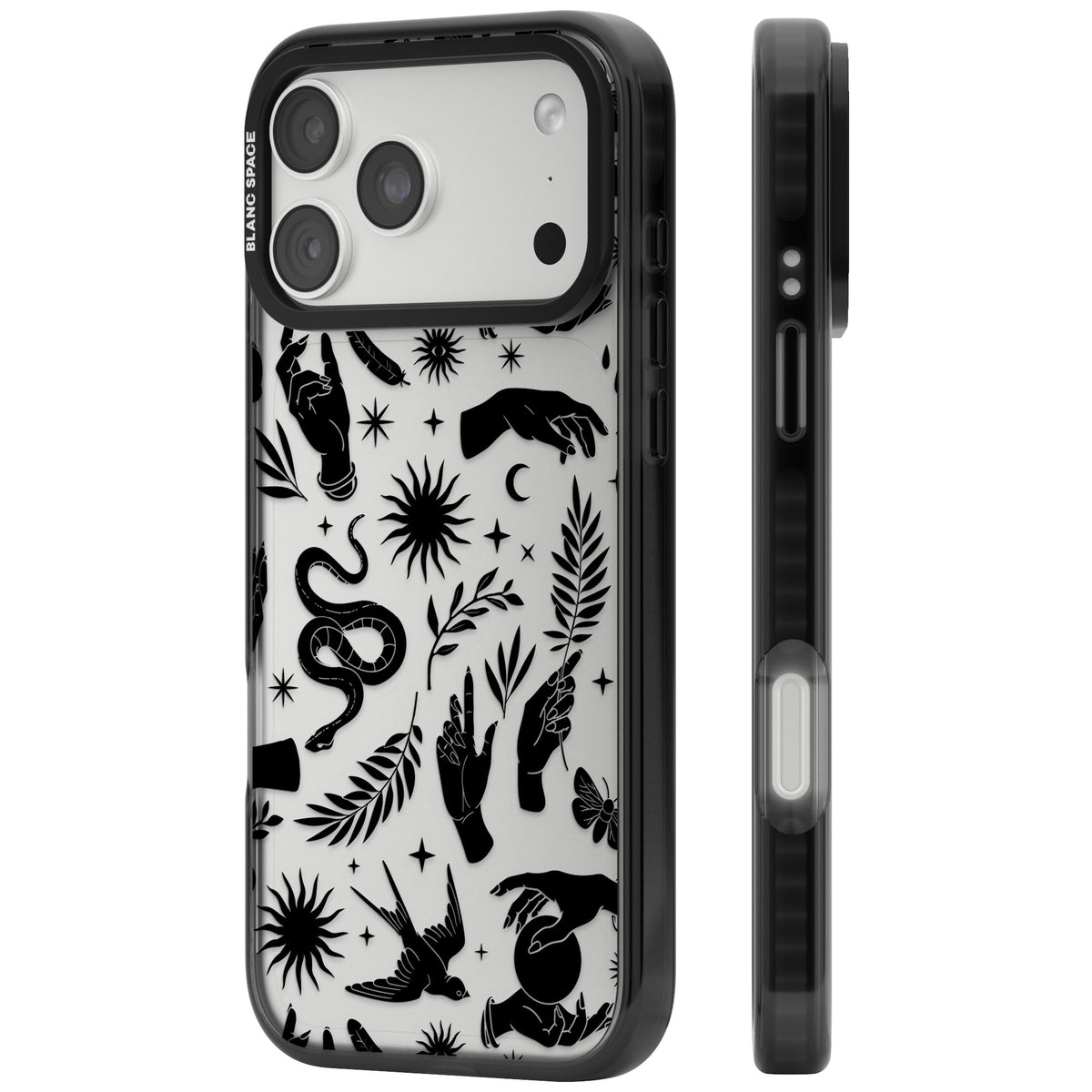 Mystic Magic (Black) iPhone 18 Pro Max Impact Black Phone Case side