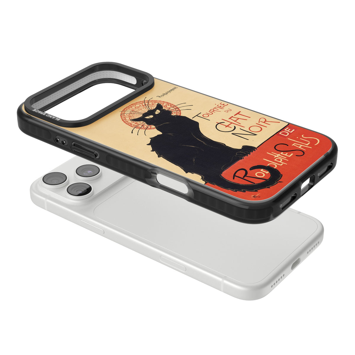 Tournee Du Chat Noir Poster iPhone 18 Pro Max Impact Black Phone Case angled