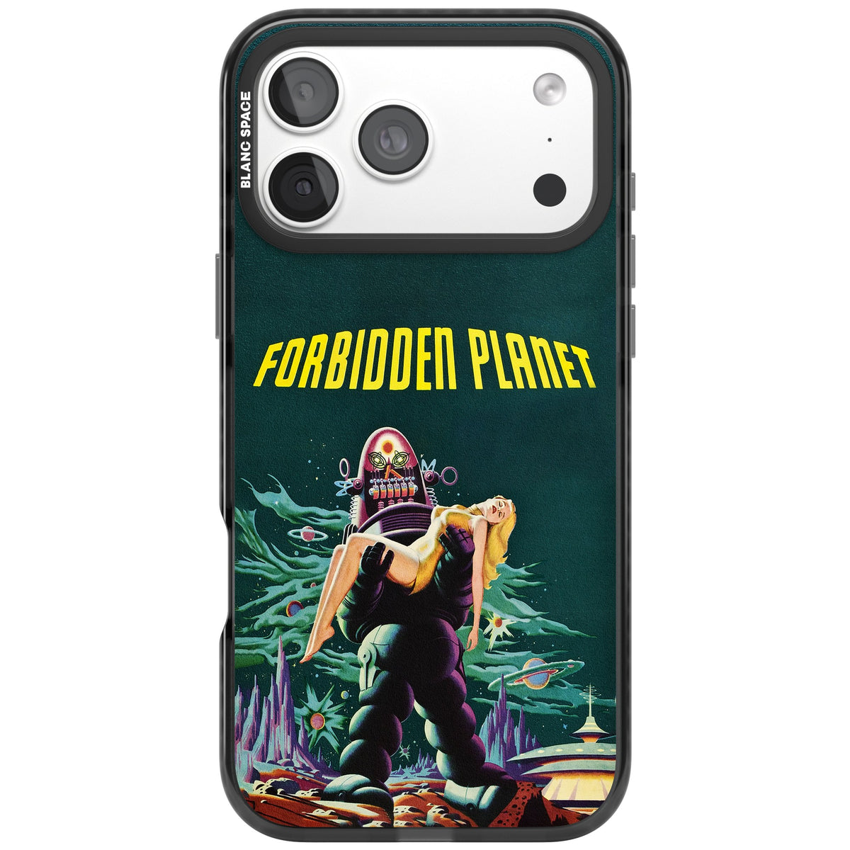 Forbidden Planet Poster iPhone 18 Pro Max Impact Black Phone Case front
