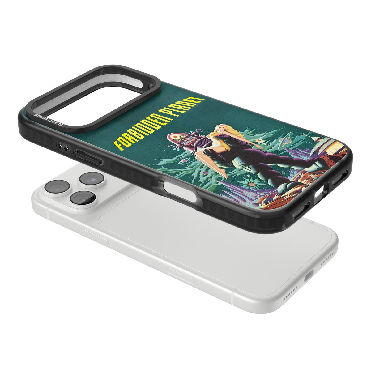 Forbidden Planet Poster iPhone 18 Pro Max Impact Black Phone Case angled