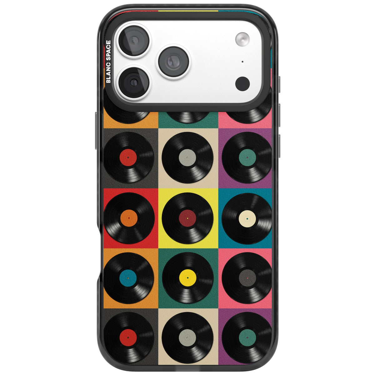 Vinyl Records iPhone 18 Pro Max Impact Black Phone Case front