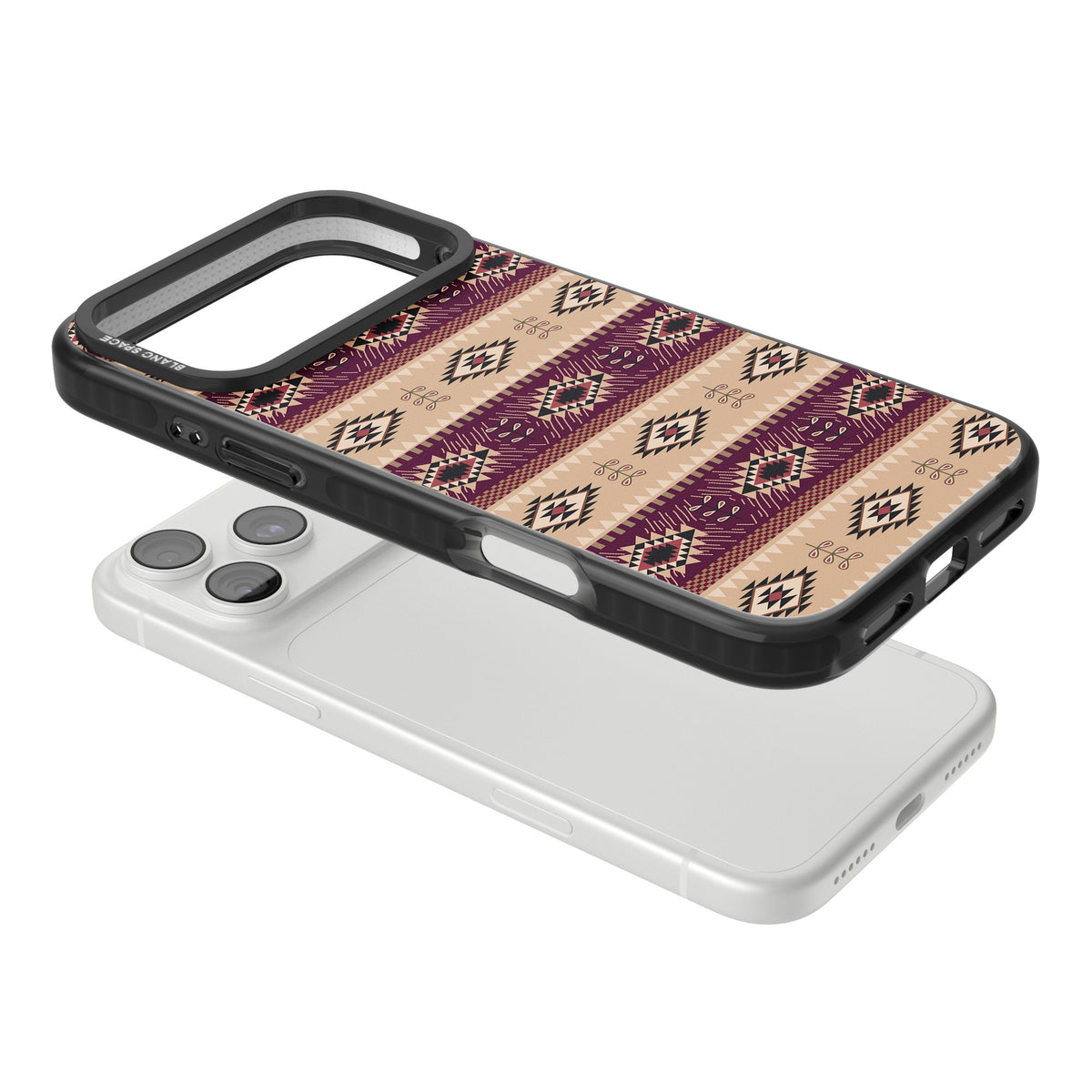 Western Poncho iPhone 18 Pro Max Impact Black Phone Case angled