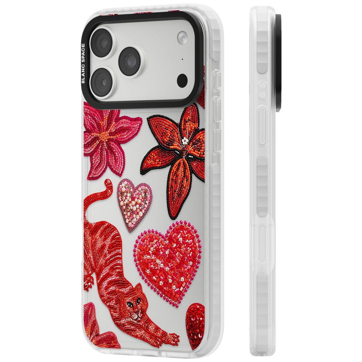 Beaded Boho iPhone 18 Pro Max Impact Clear Phone Case side
