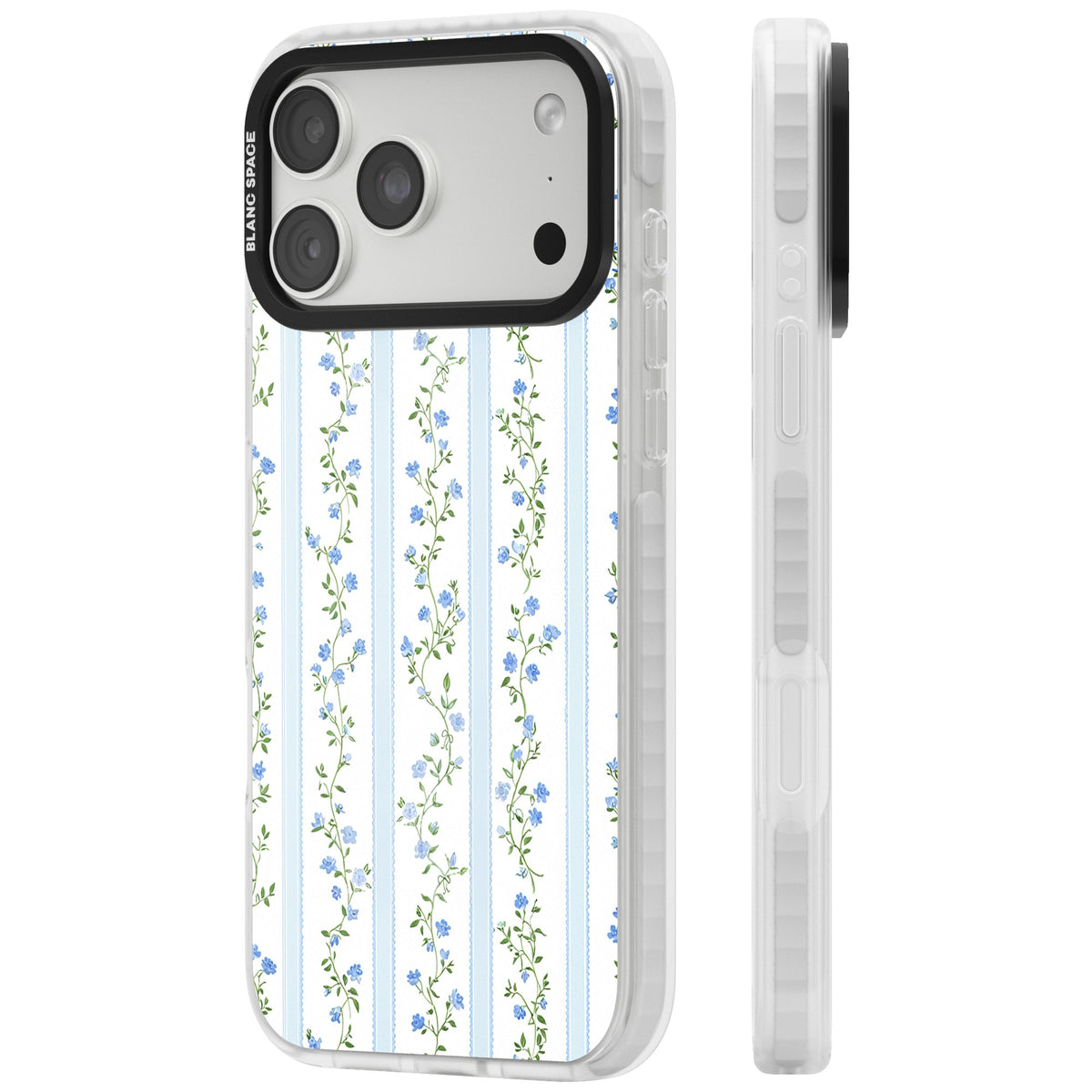 Bluebell Vine iPhone 18 Pro Max Impact Clear Phone Case side