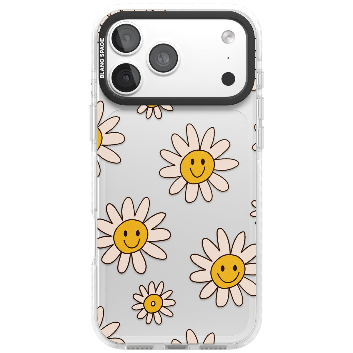 Daisy Faces iPhone 18 Pro Max Impact Clear Phone Case front