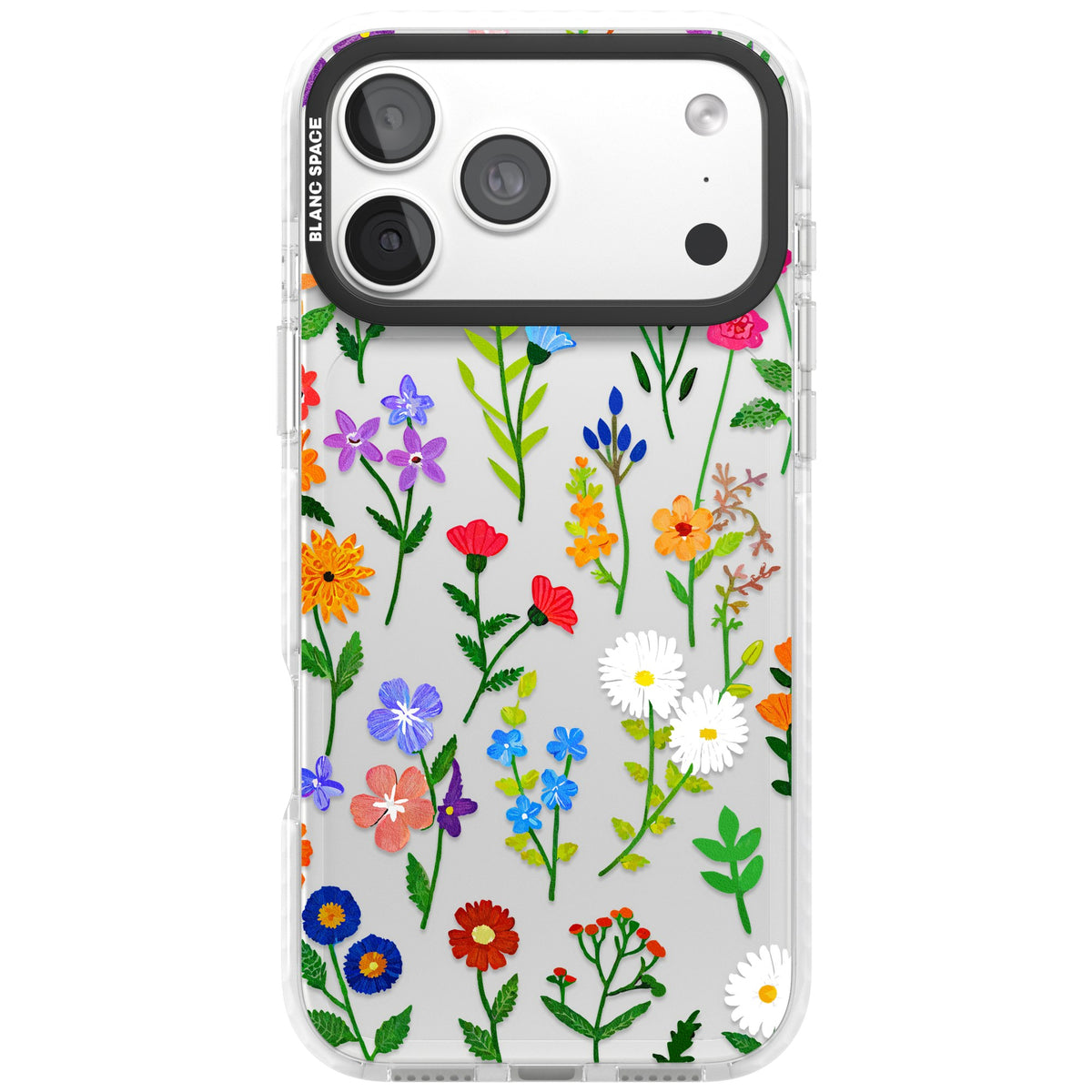 Wildflower Garden iPhone 18 Pro Max Impact Clear Phone Case front