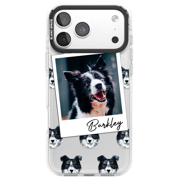 Personalised Border Collie Instant Camera Photo