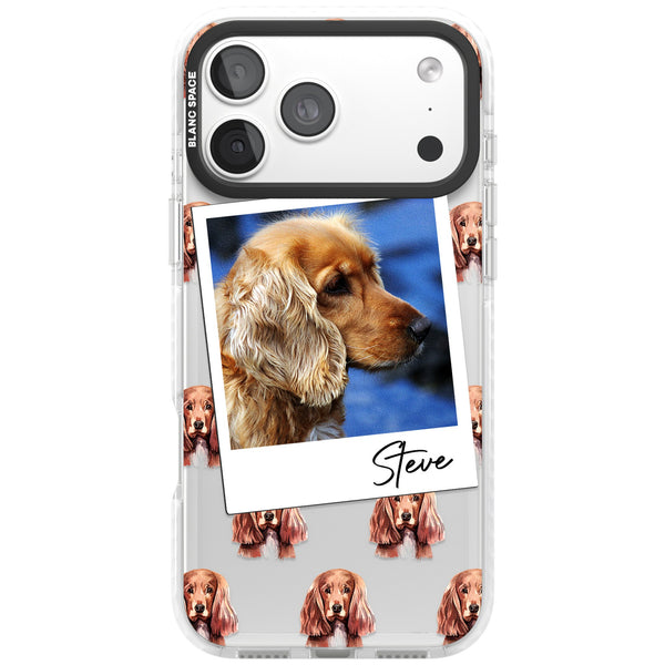 Personalised Cocker Spaniel Instant Camera Photo