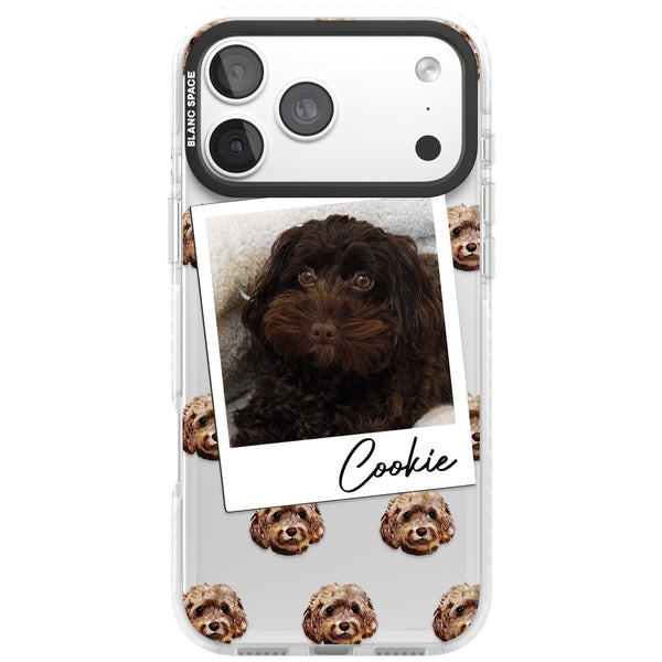 Personalised Brown Cockapoo Instant Camera Photo