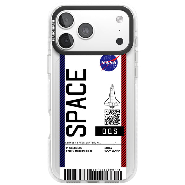 Personalised Nasa Boarding Pass (Light)