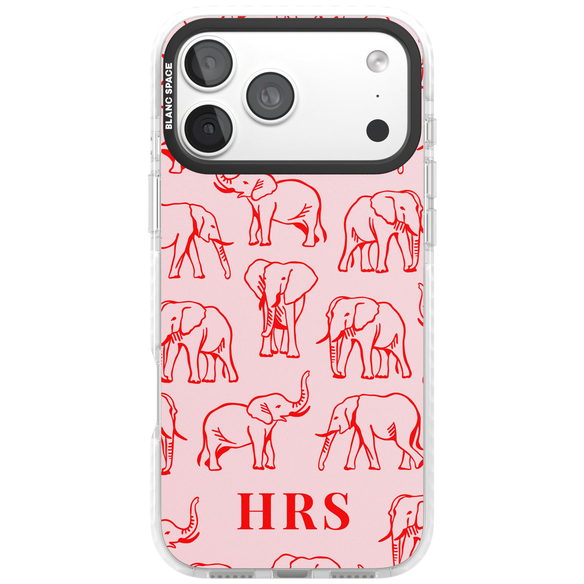 Scarlett Elephants iPhone 18 Pro Max Impact Clear Phone Case front