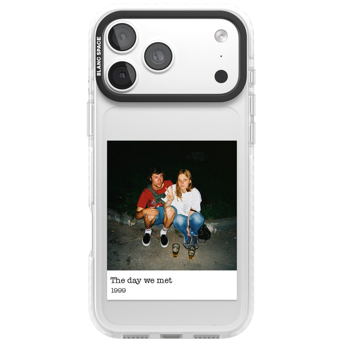 Personalised Photo Memory iPhone 18 Pro Max Impact Clear Phone Case front