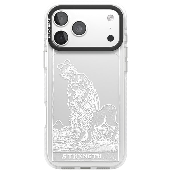 Personalised Strength Tarot Card (White)