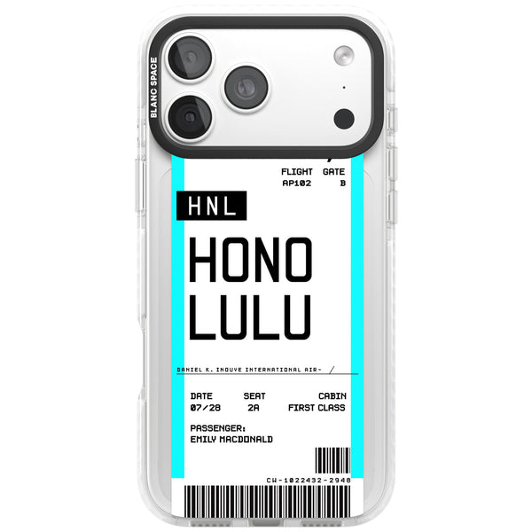 Personalised Honolulu Boarding Pass