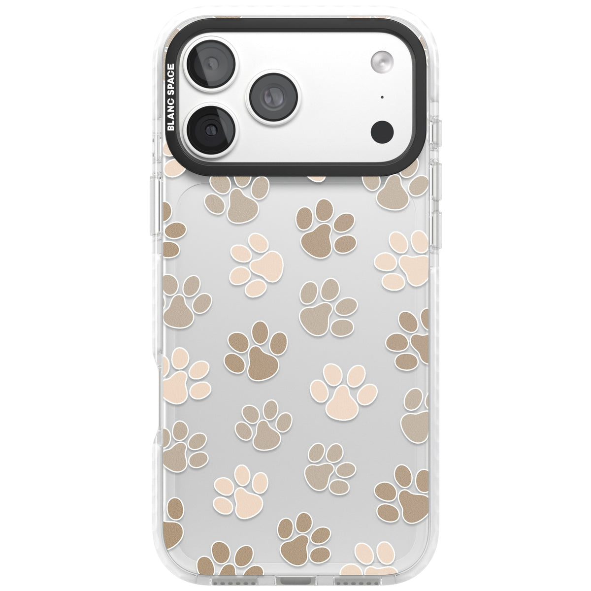 Paw Prints iPhone 18 Pro Max Impact Clear Phone Case front