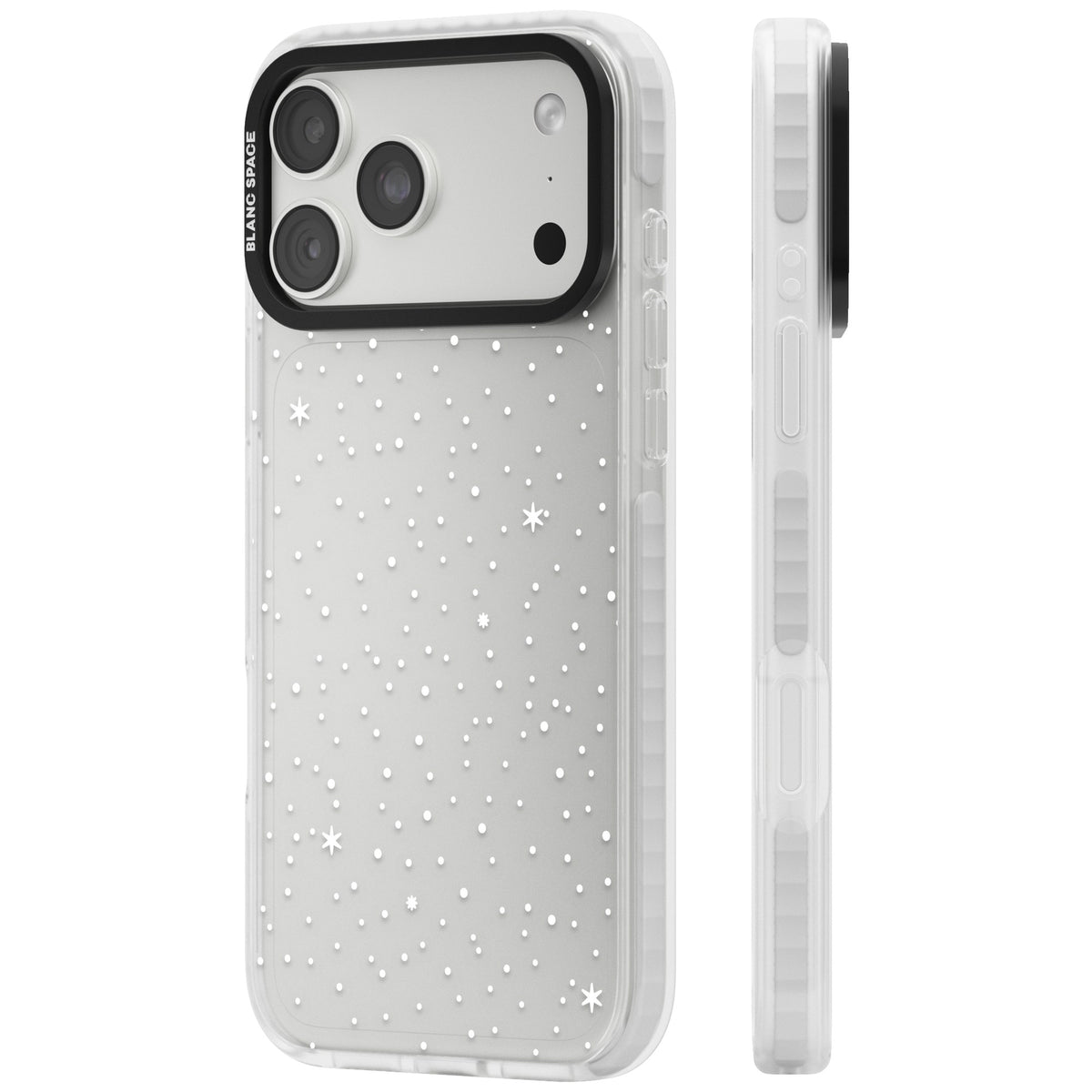 Celestial Starry Sky (White) iPhone 18 Pro Max Impact Clear Phone Case side