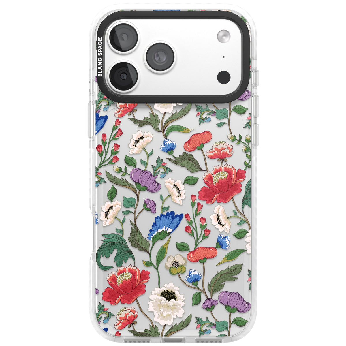 Chinoiserie Bloom iPhone 18 Pro Max Impact Clear Phone Case front