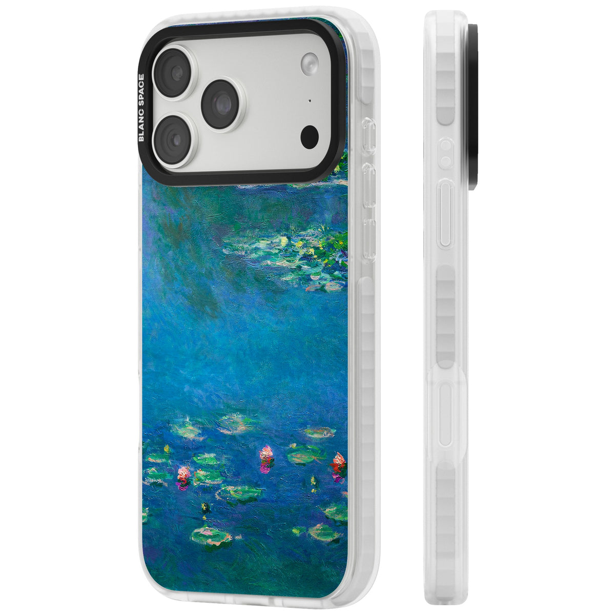 Water Lilies iPhone 18 Pro Max Impact Clear Phone Case side