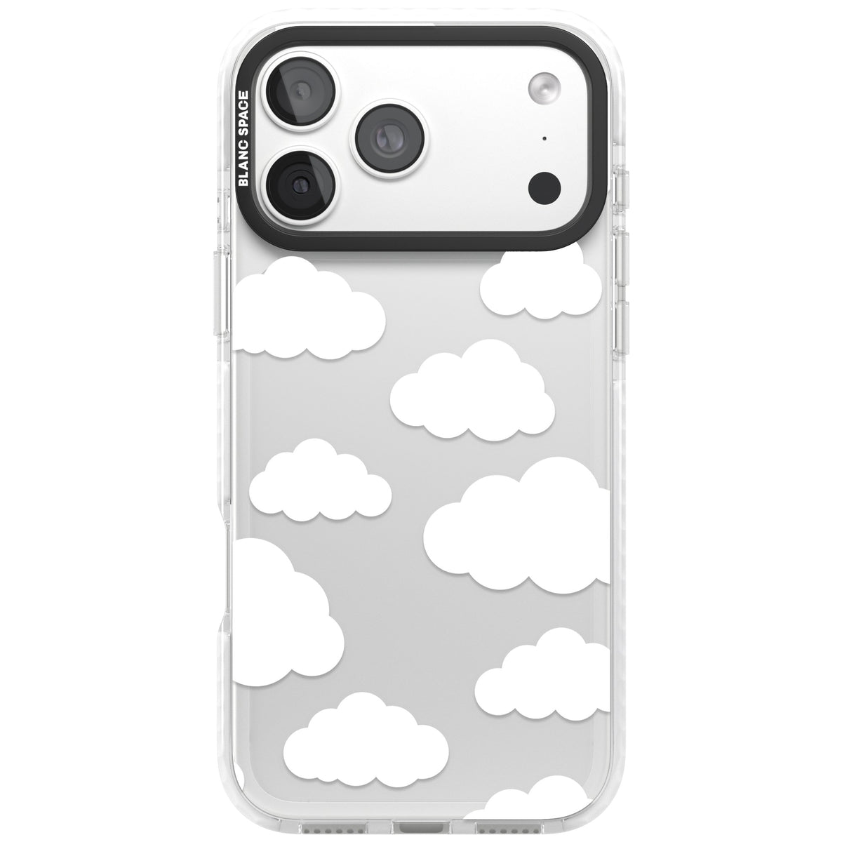 Cloud Pattern iPhone 18 Pro Max Impact Clear Phone Case front