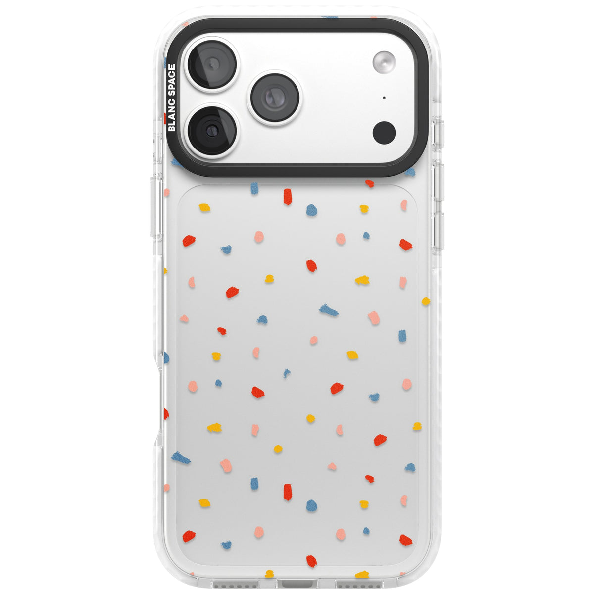 Small Confetti iPhone 18 Pro Max Impact Clear Phone Case front